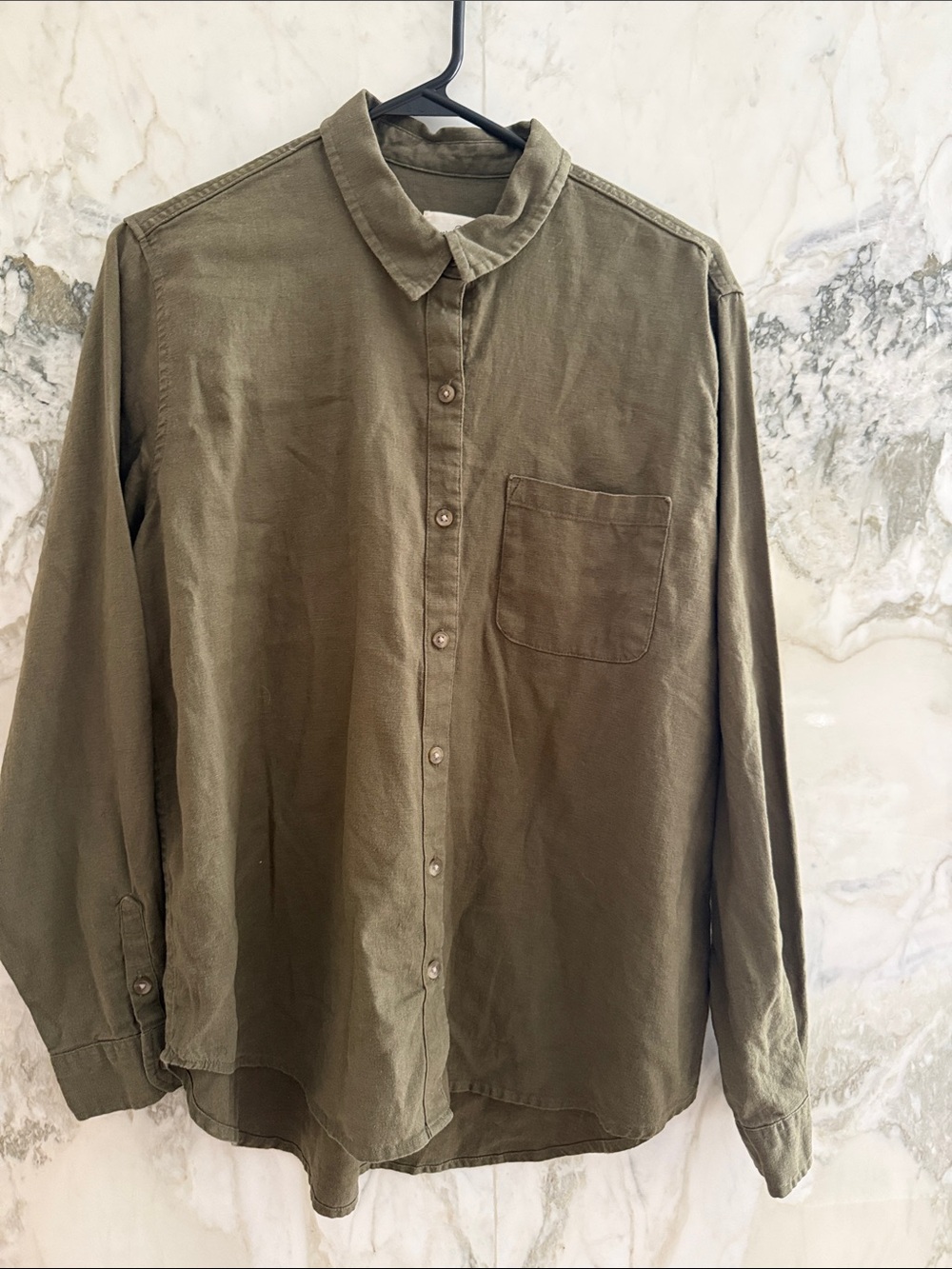 Universal Thread Olive/Tan Relaxed-Fit Shirt and shorts set
